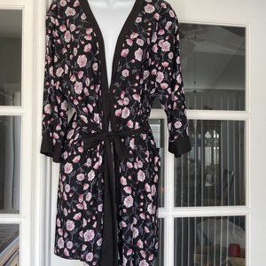 Marilyn Monroe Tie Belt  Wrap Floral Robe Large